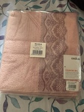 Coppia Asciugamani Rosa Antico Excelsa 60x100 Nuove 