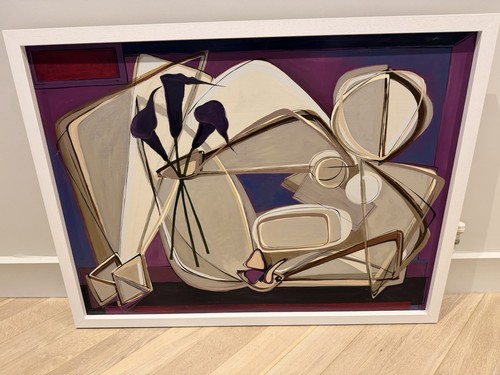 Quadro olio figura - , reclinabile