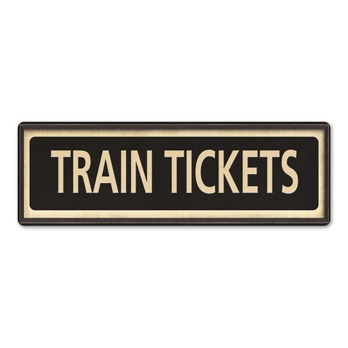 Train tickets vintage looking - tickets,