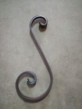 pz.10 riccio s in ferro battuto 12x6 per ringhiere cancelli art. 80/A/1