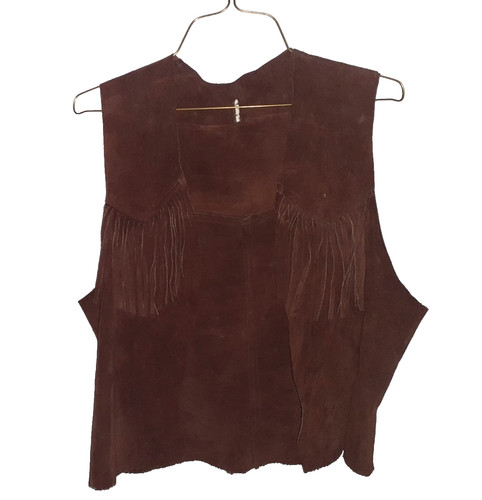 Gilet boho anni pelle - boho,