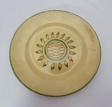 Piatto  in terracotta smaltata isola del giglio -  diametro 23 cm