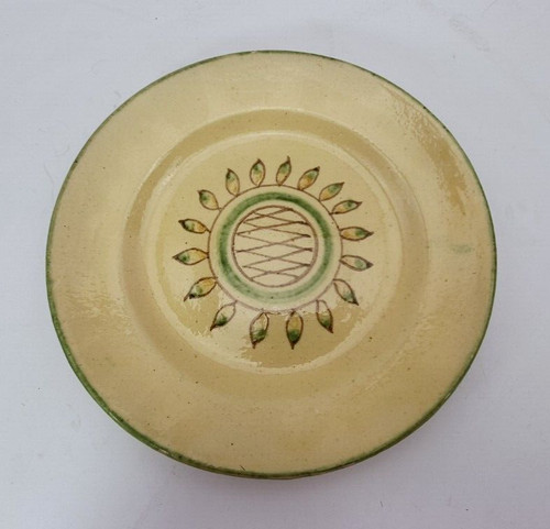 Piatto terracotta smaltata - in,