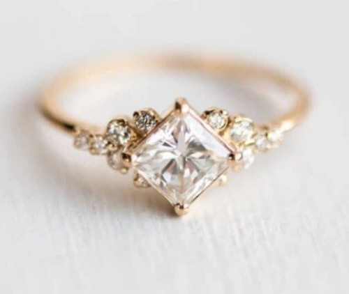 Anello oro delicato con - anello,