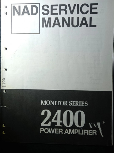 Nad 2400 amplificatore manuale - amplificatore,