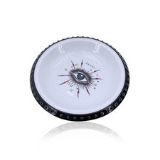 Autentico posacenere vassoio rotondo decorativo Gucci porcellana occhio di stella