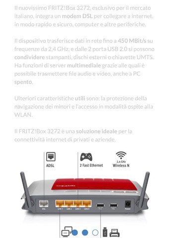 Fritz box 3272 modem - box, adsl