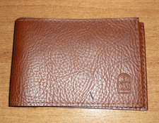 vintage portassegni in vera pelle - mm. 270 x 90 - marcato Rolo Banca 1473 usato