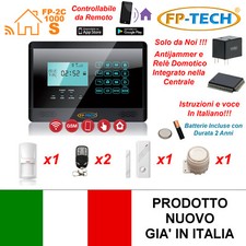 ANTIFURTO ALLARME TOUCH SCREEN CASA COMBINATORE GSM WIRELESS NO FILI FP M2E NERO