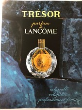 Pubblicità epoca reclame foglio pubblicitario piena pagina intera Tresor Lancome