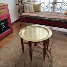 Tavolo tè vassoio rotondo - tavolo,