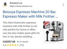 Espresso Coffee Maker Machine