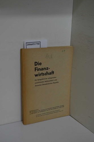 Die finanzwirtschaft ein - finanzwirtschaft,,