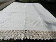 Lenzuolo largo uncinetto bordo