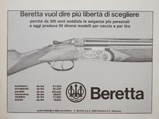 Pubblicità Advertising Italian 1973 BERETTA ARMI FUCILE CARABINE AUTOMATICI