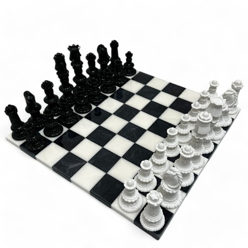 Set scacchi marmo - scacchi, bianco