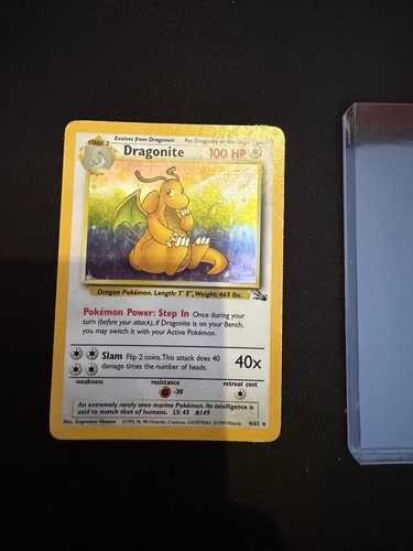 Carta pokemon dragonite 62 - pokemon,