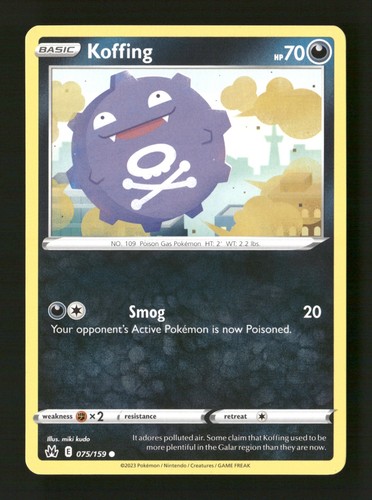 Koffing 075 159 corona comune - koffing, 075/159
