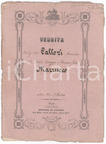 1861 casale monferrato armodio - 1861,