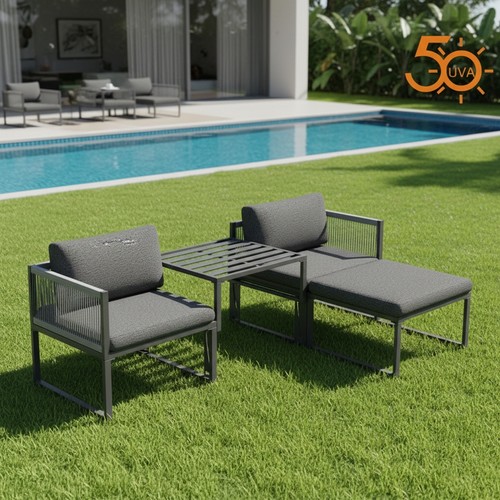 Set sedute alluminio balcone - sedute,
