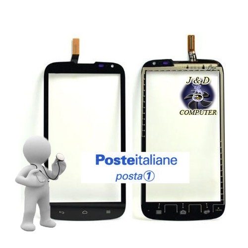 Touch screen vetro nero - screen, black