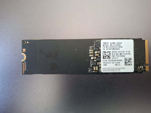 Ssd samsung pm991 256gb nvme - ssd,