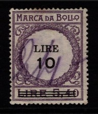 Italy 1920s Marca Bollo 10