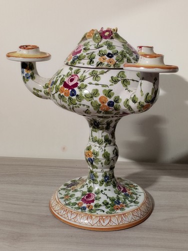 Candelabro ceramica tre - candelabro,