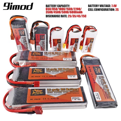 4v 650 6000mah - 7.4v, 650-6000mah
