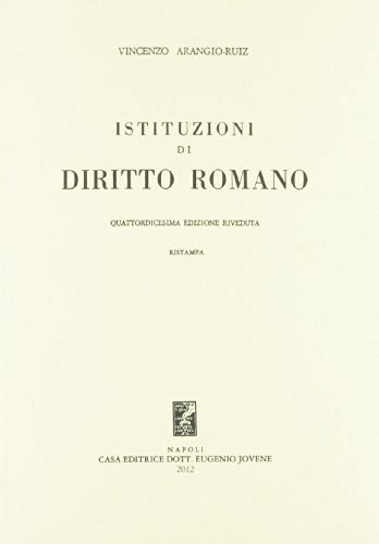 Istituzioni diritto romano - diritto,