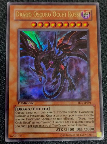 Drago oscuro occhi rossi - drago,