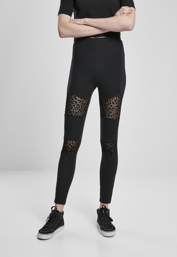 Leggings donna con inserto - , in