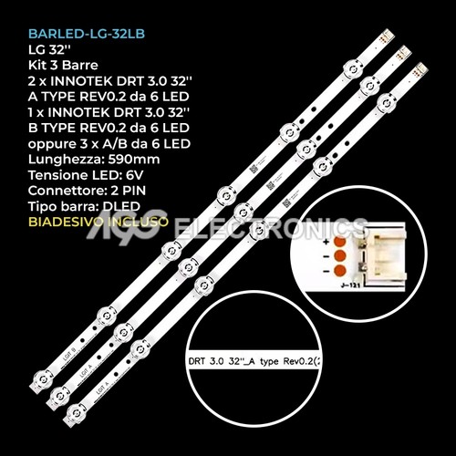 Kit barre strip led tv - barre, 6