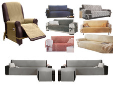 Copridivano 1 2 3 posti copri poltrona divano con penisola chaise longue fiocchi