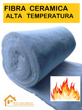 MATERASSINO FIBRA CERAMICA LANA ALTA TEMPERA 1100° CAMINETTO  FORNO LEGNA