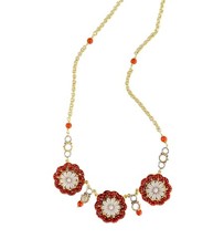 Collana Con Cammeo e Corallo -