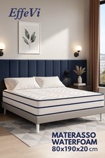 Materasso Waterfoam 80x190 H 18cm Non Sfoderabile Singolo 80x190