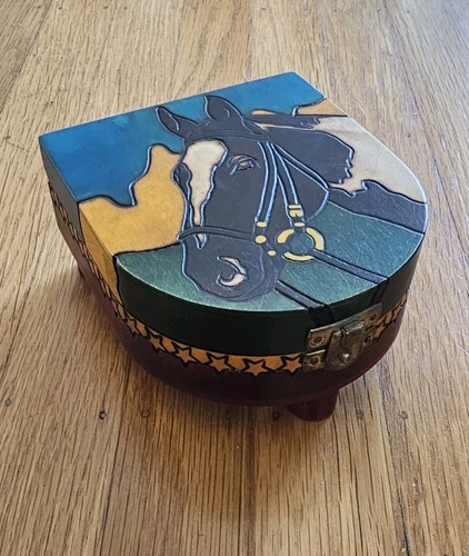 Cassapanca legno equestre - cassapanca,