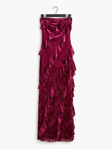 Maxi abito burnout velluto - maxi,