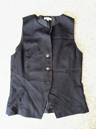 Gilet nero con bottoni - , mimosa