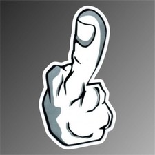 adesivo dito medio fuck