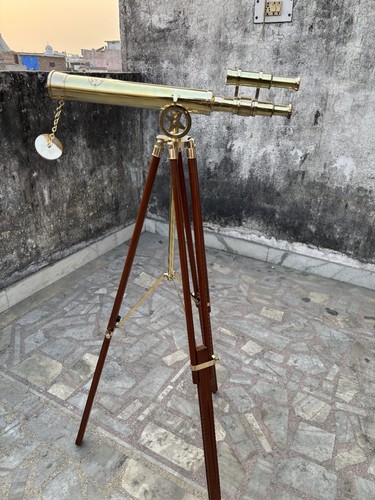 Antico telescopio ottone - telescopio, da