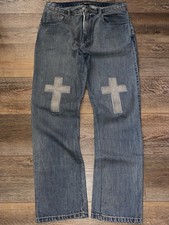 Pantalone denim incrociato