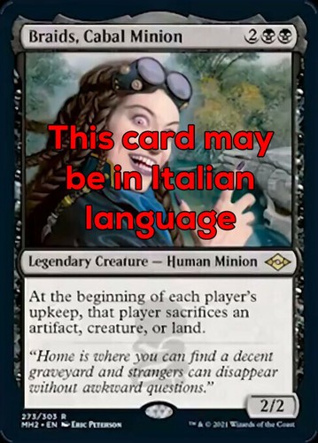 Mtg braids cabal minion exc - cabal,