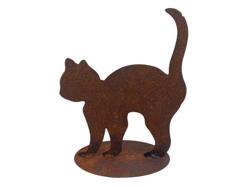 Gatto metallo corten - metallo,