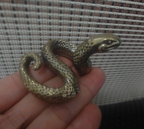 Statuina serpente ottone - statuina,