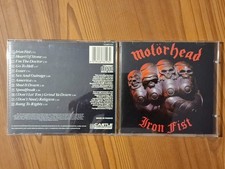 CD MOTORHEAD IRON FIST - 1987 - CASTLE RECORDS CLACD 123 - 12 TRACKS