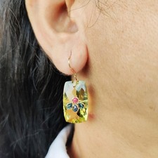 Orecchini al quarzo rubino