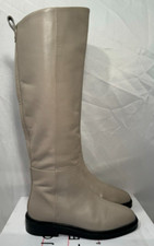 Stivali donna John Lewis UK 3/36 Tobago in pelle al ginocchio grigio pietra