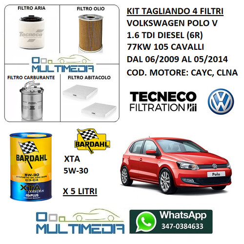 Kit tagliando filtri - 4,